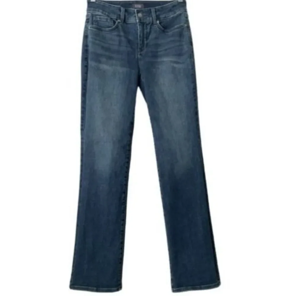 NYDJ Blue Marilyn Straight Leg Jeans 4